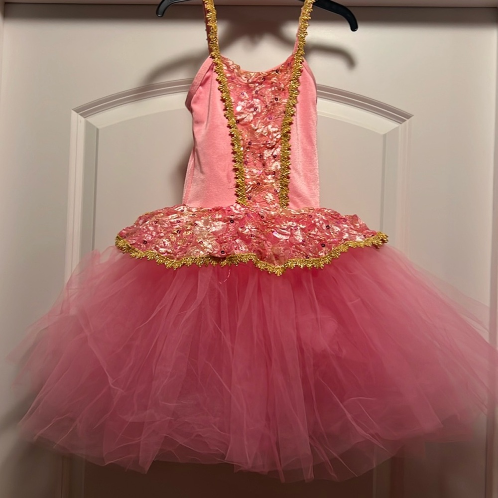 Pink Girls Dance Costume - Size Childs XSmall